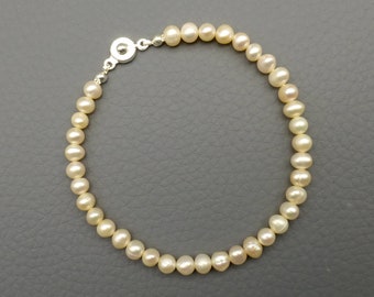 Freshwater pearl bracelet 20 cm - freshwater pearl bracelet 7.9 inches