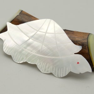 Mother of Pearl Brooch Turtle - mother of pearl brooch turtle