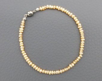 Freshwater pearl bracelet 19 cm - freshwater pearl bracelet 7.5 inches
