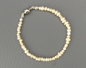 Freshwater pearl bracelet 14.5 cm - freshwater pearl bracelet 5.7 inches