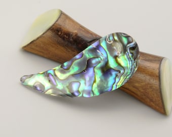 Paua Brosche  -  paua shell brooch