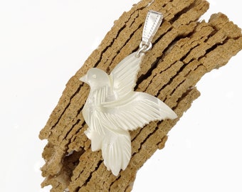 Mother of pearl pendant dove - mother of pearl pendant dove