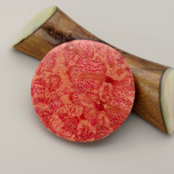 Broche corail ronde - broche corail ronde