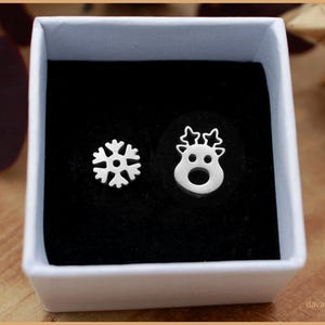 INFINIONLY Edelstahl Ohrringe – Hohle Schneeflocken-Ohrstecker Für Damen & Herren, Schlicht & Modern