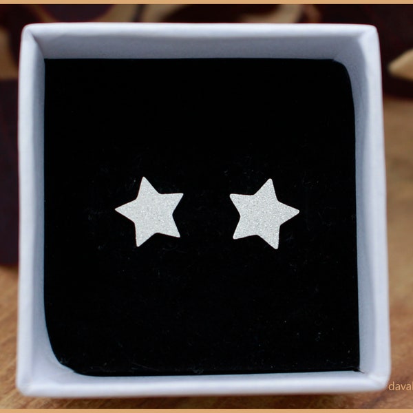 Earrings Glitter Star Sky silver