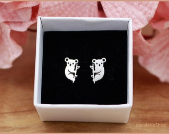 Stud earrings koala bear Australia - color selection