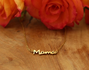 Kette Mama Geschenk Muttertag gold