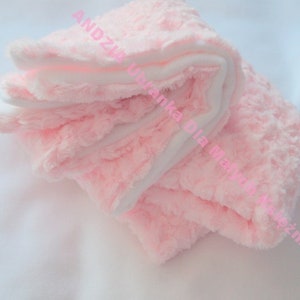 Baptism blanket, Fleece Minky fur, warm blanket, delicate blanket,Taufdecke, Fleece Minky Fell, warme Decke, zarte Decke zdjęcie 1