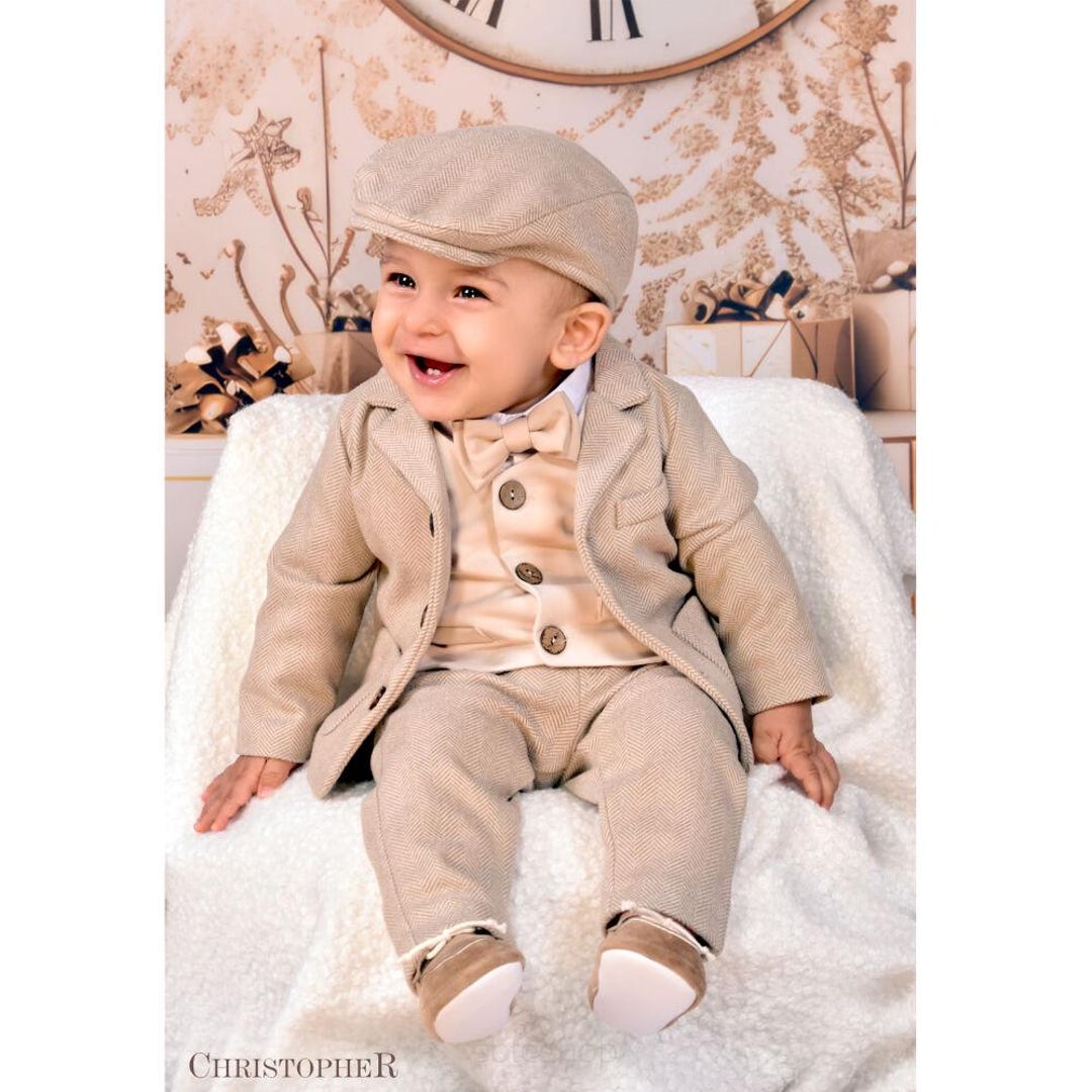 BOY'S BAPTISM LAVENDER WAISTCOAT SET | LAVENDER