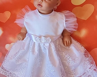 Christening dress for girl, lace dress, christening set for girl,baptism dress,Fanette Taufkleid Festkleid Mädchenkleid Babykleid Sommerklei