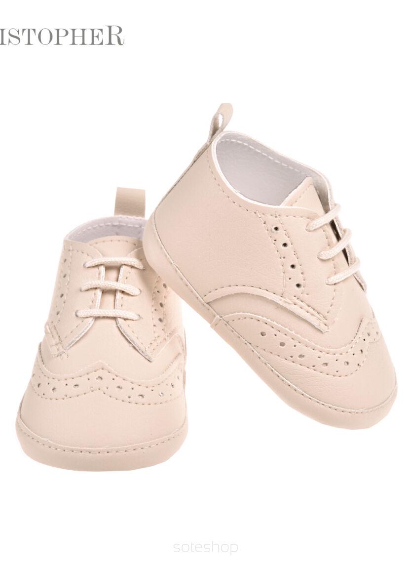 Boys' shoes made of eco-leather, Jungenschuhe aus Öko-Leder,Jungenschuhe, hellbeige, aus Leder,boys' shoes, light beige, made of leather
