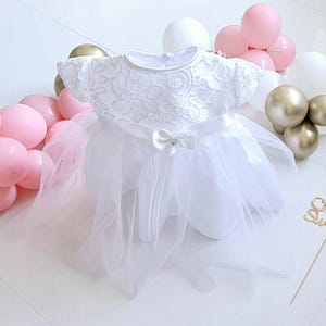Christening dress for girl, lace dress, christening set for girl,baptism dress,Fanette Taufkleid Festkleid Mädchenkleid Babykleid Sommerklei