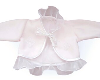 Bolero SPRING FLEECE BOLERA for CHRISTENING, Christening bolero
