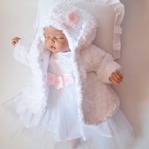 minky, baptism set, christening set for girl, dress for girl, lace dress, christening dress, baptism , baptism dress,mantel