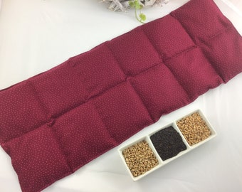 Épeautre, blé, colza, coussin à grains de chambre XL-12, 62 x 24 cm, baies, coussin chauffant, coussin rafraîchissant, coussin de dossier