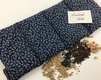 42x18cm,NEU-in 2 Farbvarianten,Körnerkissen,4-Kammern,Wärmekissen,dunkelblau,schwarzblau