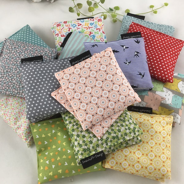 2er Set kleine Körnerkissen,Handwärmer,Taschenwärmer,Babykissen,Wärmekissen,Kältekissen,Kühlkissen