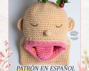 Amigurumi puppet pattern for breastfeeding. crochet breastfeeding puppet pattern, crochet puppet pattern