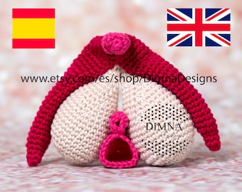 Clitoris amigurumi pattern, clitoris crochet pattern, sexual education, clitoris crochet