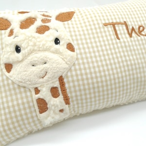 Personalized baby pillow cuddly pillow giraffe desired name baptism pillow birth pillow - cuddly pillow pillow with name