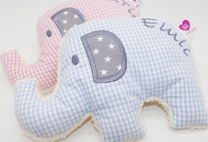 Elefant personalisiertes Kuscheltier mit Wunschnamen Bild 7