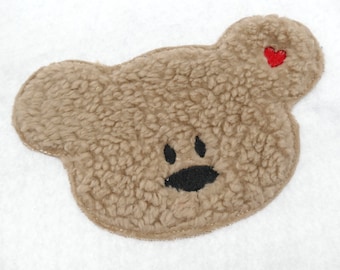 Teddybär Bär Teddy Applikation Patch zum Annähen Aufbügeln für Schultüte & co. Teilweise individualisierbar Aufnäher Aufbügler