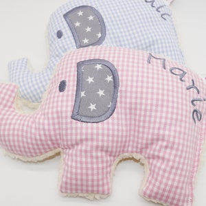 Elephant personalized cuddly toy with desired name