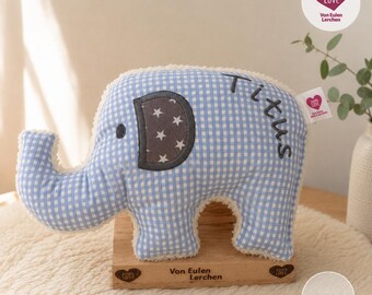 Elephant – personalized cuddly toy, name of your choice, handmade in Germany