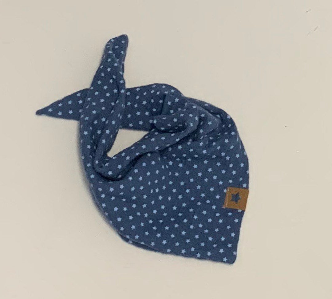Muslin Cloth Baby Boy stars Blue Triangular Cloth for Etsy