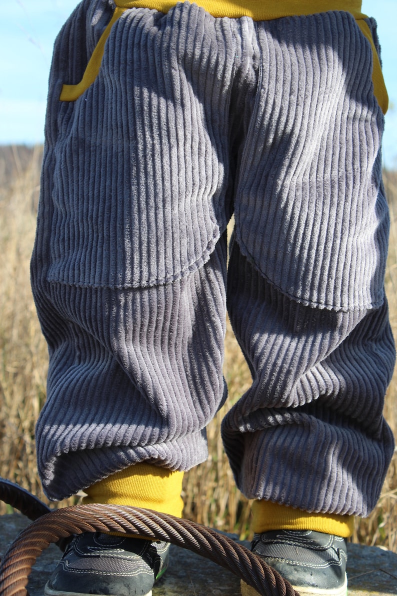 Corduroy trousers, wide corduroy trousers, bloomers image 3