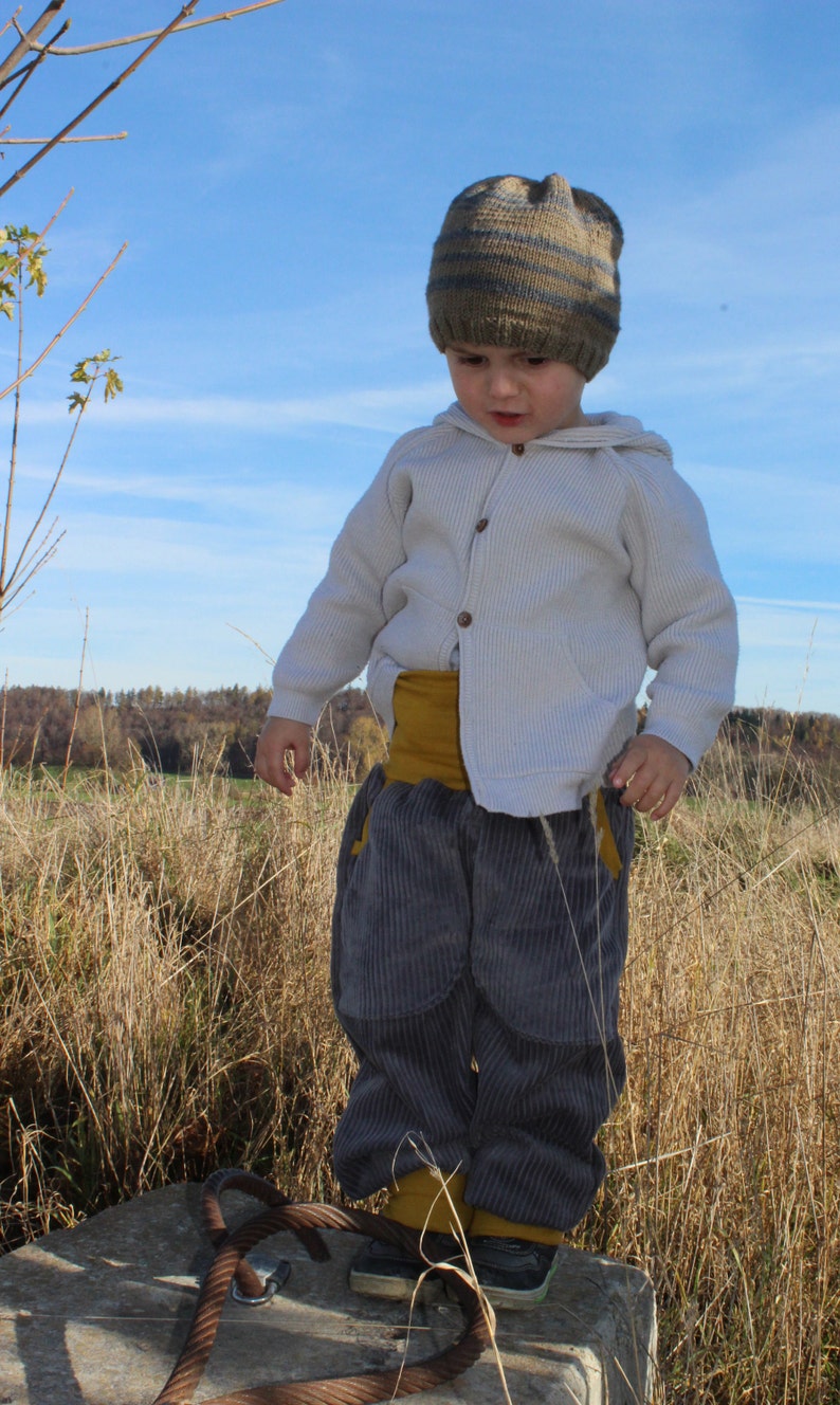 Corduroy trousers, wide corduroy trousers, bloomers image 10