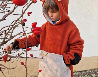 Fox, red fox, costume, fleece pullover, children's costume