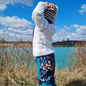 Corduroy trousers, with softshell, lion, playground trousers, wide corduroy, bloomers image 7