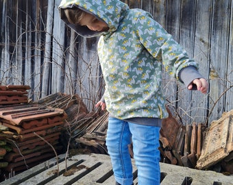 Hoodie, Langarmshirt, Longshirt, Shirt, Kinderpulli