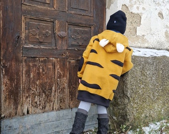 Tiger costume, fleece pullover, children's costume