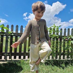 Linen trousers, natural, children&#39;s trousers, summer trousers, linen trousers