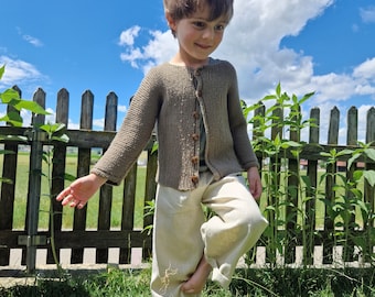 Linen trousers, natural, children's trousers, summer trousers, linen trousers