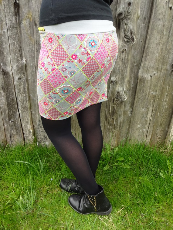 quilted jersey skirt