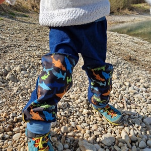 Jeans pants, with soft shell, shark, playground pants, bloomers image 5