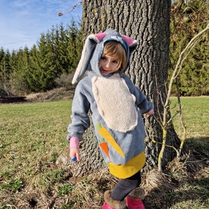 Bunny, costume, fleece sweater, Easter, Easter bunny, children's costume image 2