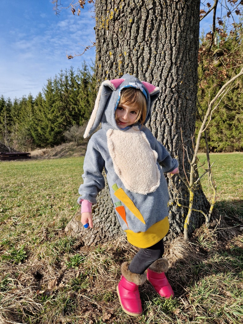 Bunny, costume, fleece sweater, Easter, Easter bunny, children's costume image 2