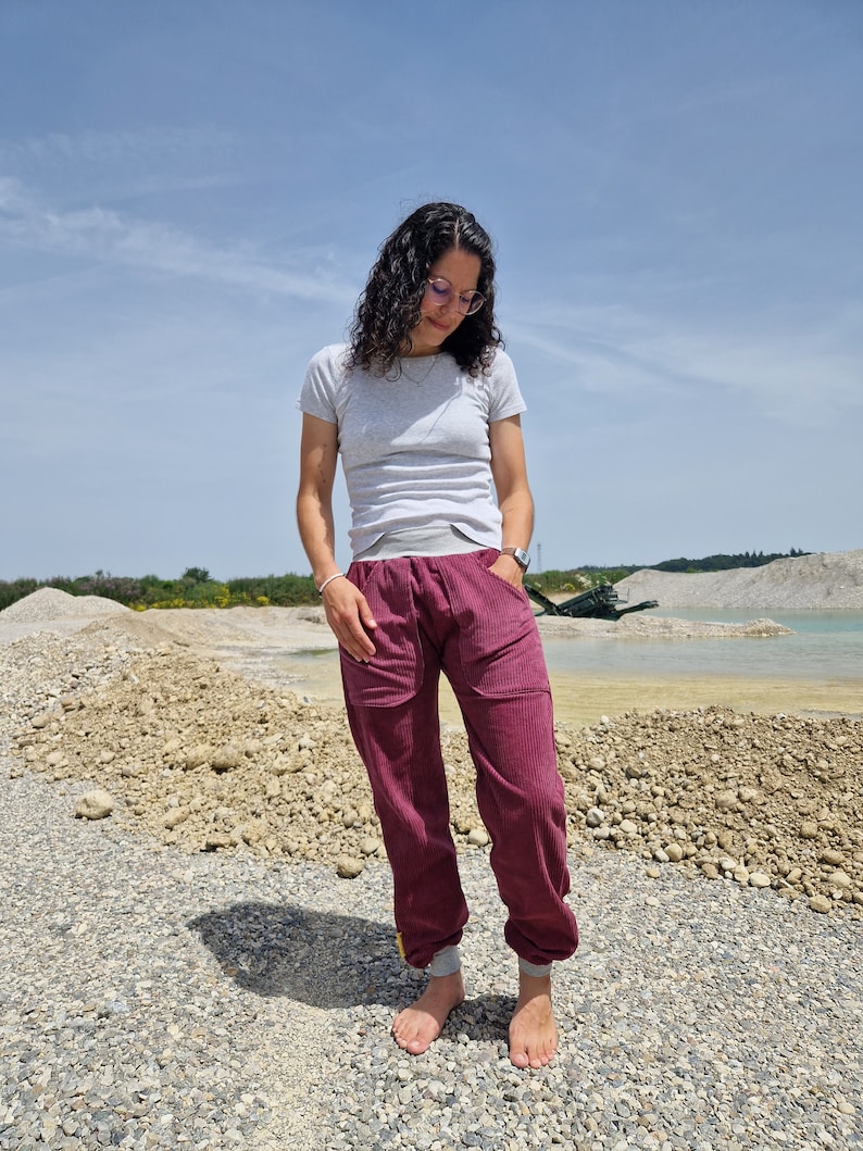 Corduroy Trousers Women, Wide Corduroy, Berry Etsy Australia