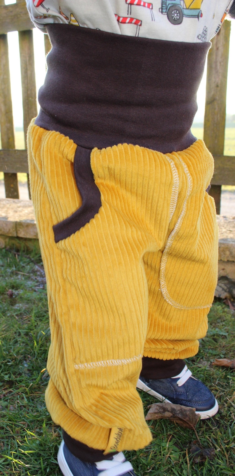 yellow cord pants