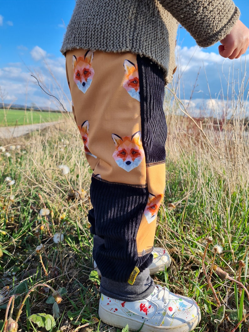 Corduroy pants, with softshell, fox, playground pants, wide cord, pump pants image 2