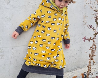 Vestido Nicky, vestido de otoño, "Gatito"