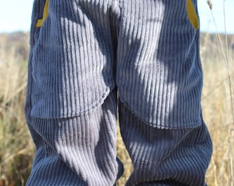 Pantaloni di velluto a coste, pantaloni larghi di velluto a coste, mutandoni