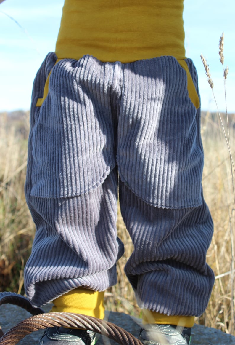 Corduroy trousers, wide corduroy trousers, bloomers image 1