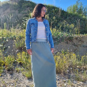 Muslin skirt, ladies, muslin, ghost green, summer skirt image 8