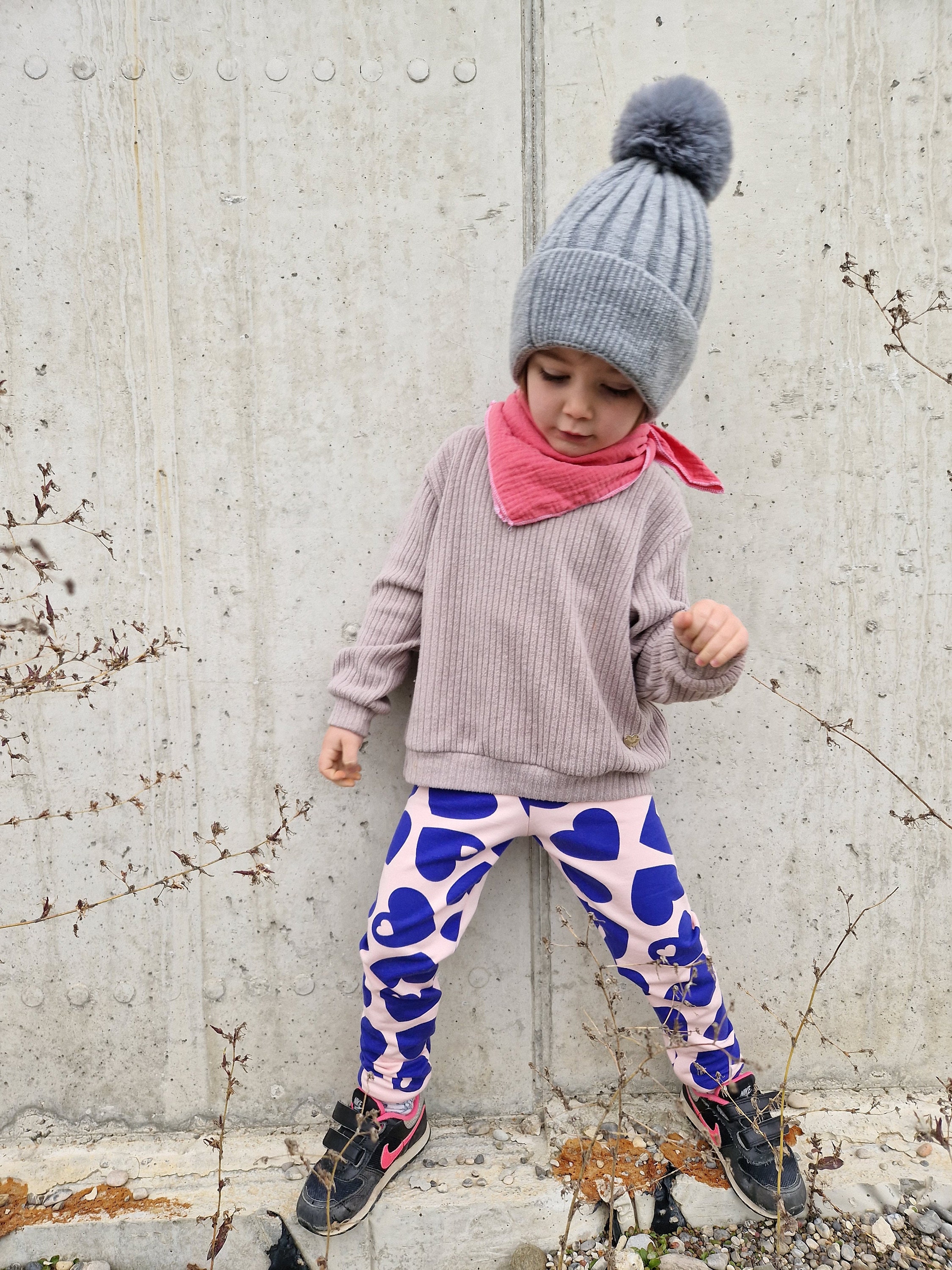 冬用レギンス、ハート、子供用レギンス レギンス - Etsy 日本