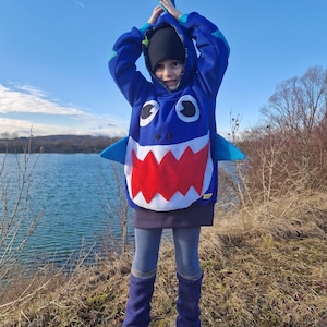 shark, shark, fleece sweater, children&#39;s costume